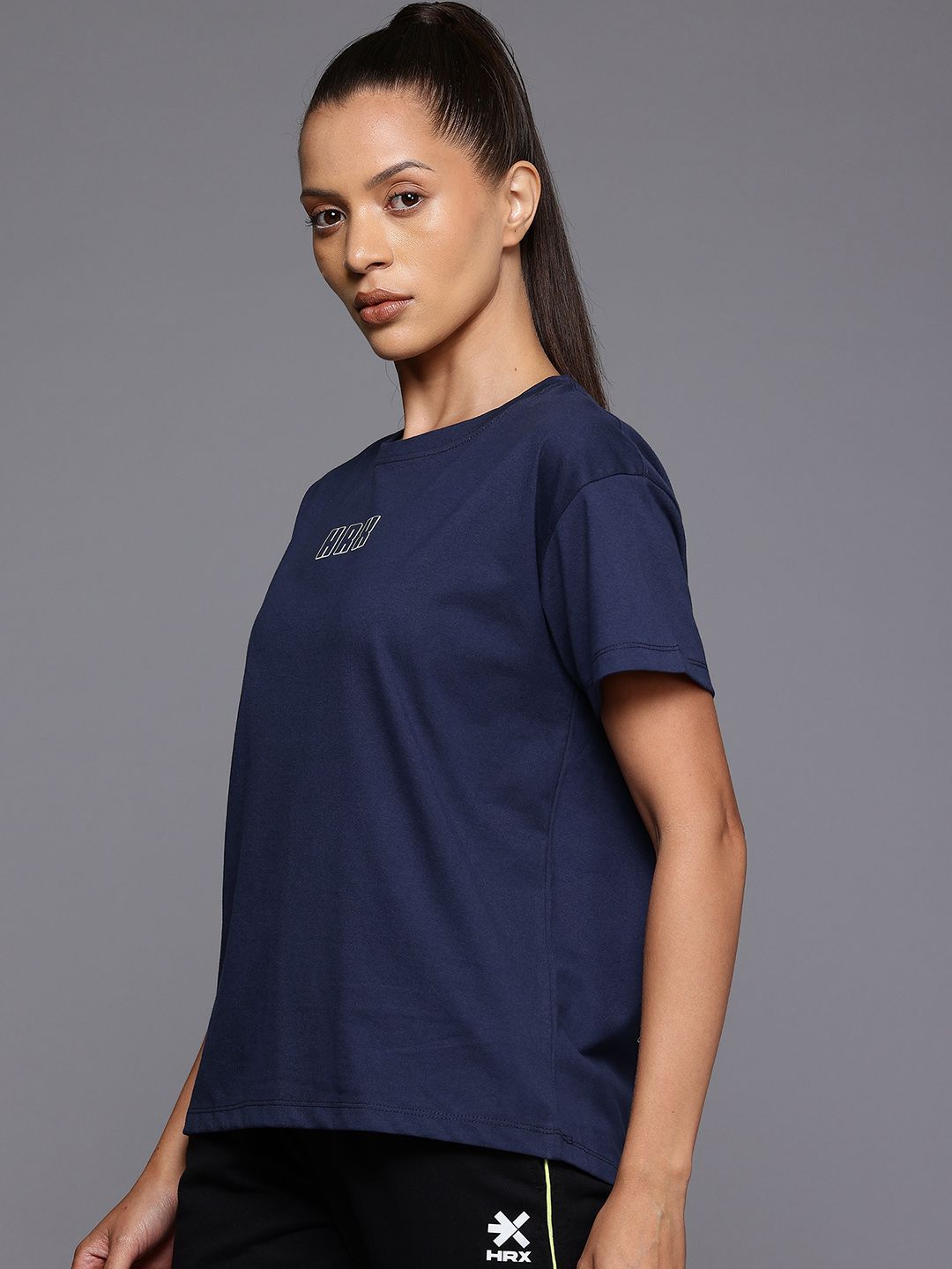 HRX by Hrithik Roshan Women Printed Relaxed Fit T-shirt