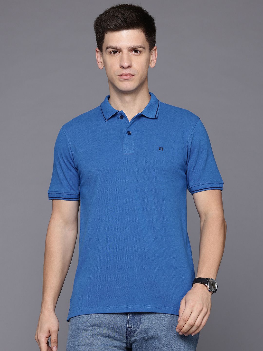 Raymond Modern Fit Pure Cotton Polo T-shirt