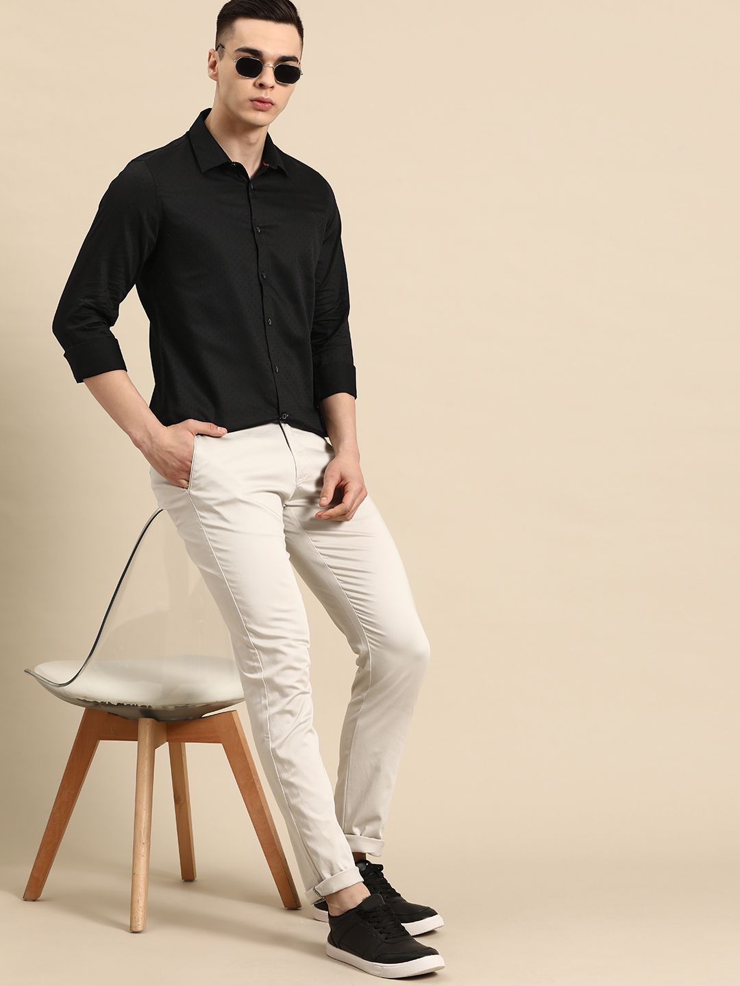 Being Human Slim Fit Pure Cotton Shirt