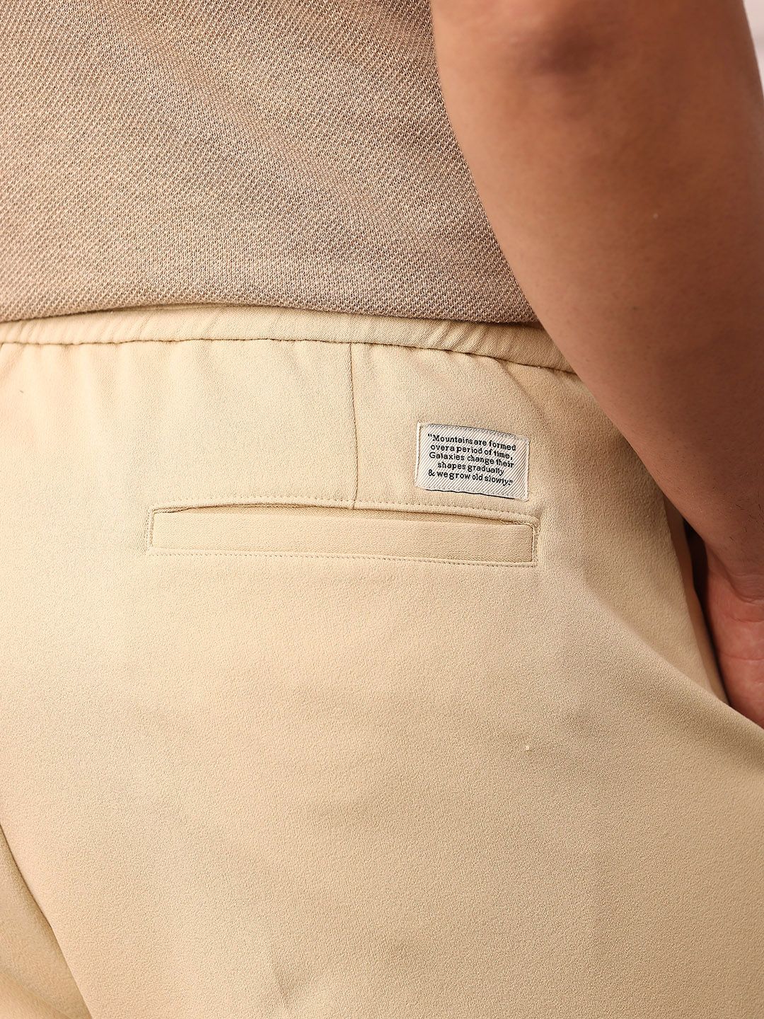 Mr Bowerbird Men Pleated Mid-Rise Liberal Fit Trousers