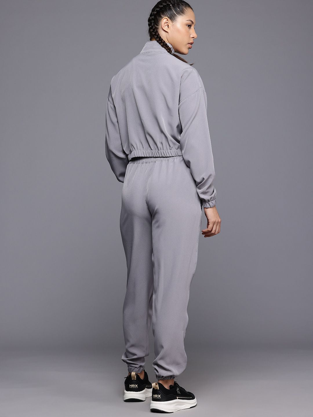 HRX by Hrithik Roshan Rapid Dry Mock Collar Running Tracksuit