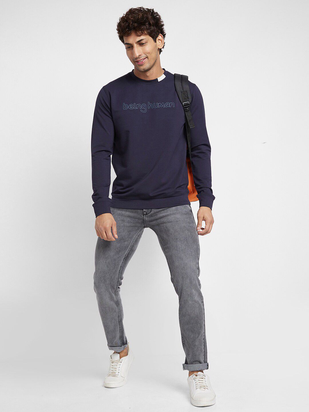 Being Human Typography Printed Pullover