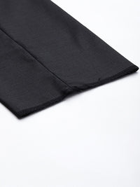 Raymond Men Mid-Rise Slim Fit Checked Formal Trousers