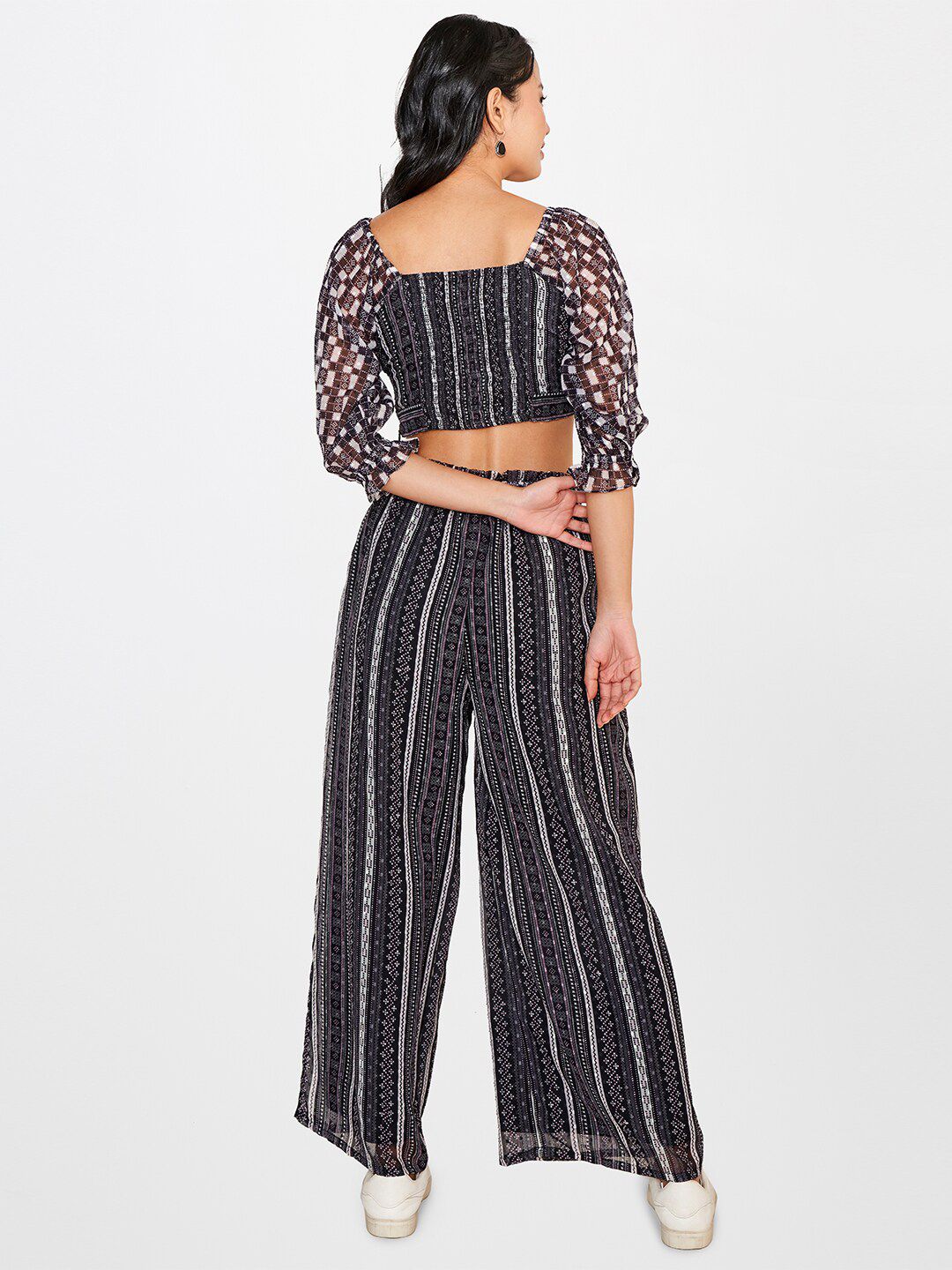 Global Desi Printed Top With Trousers