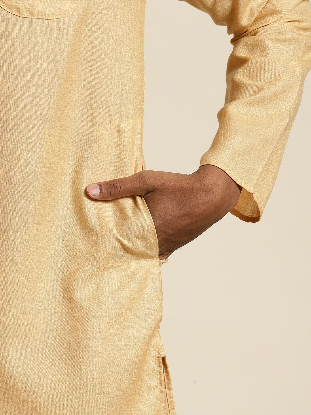 SOJANYA Mandarin Collar Pastel Kurta