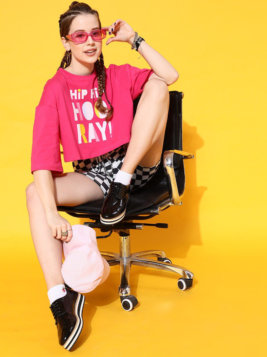 STREET 9 Women Fuchsia Comic Tshirt