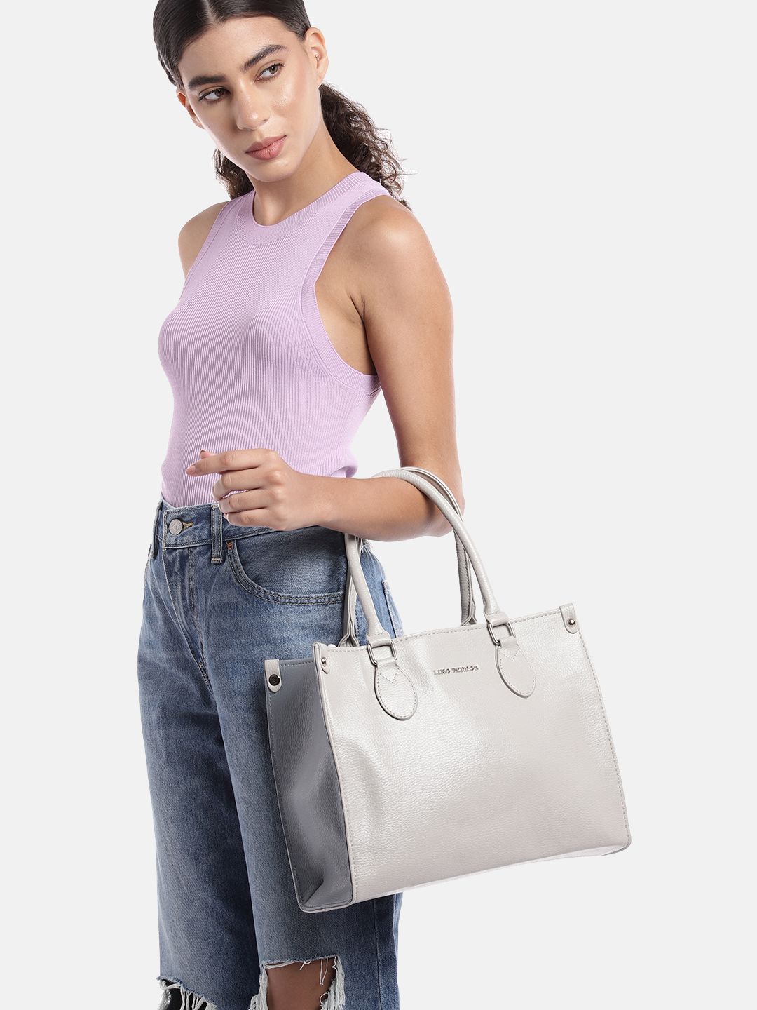 Lino Perros Women Textured Structured Shoulder Bag