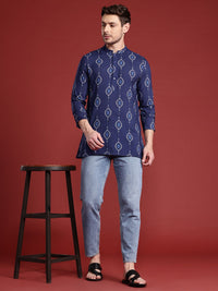 Anouk Mandarin Collar Ethnic Motifs Printed Kurta