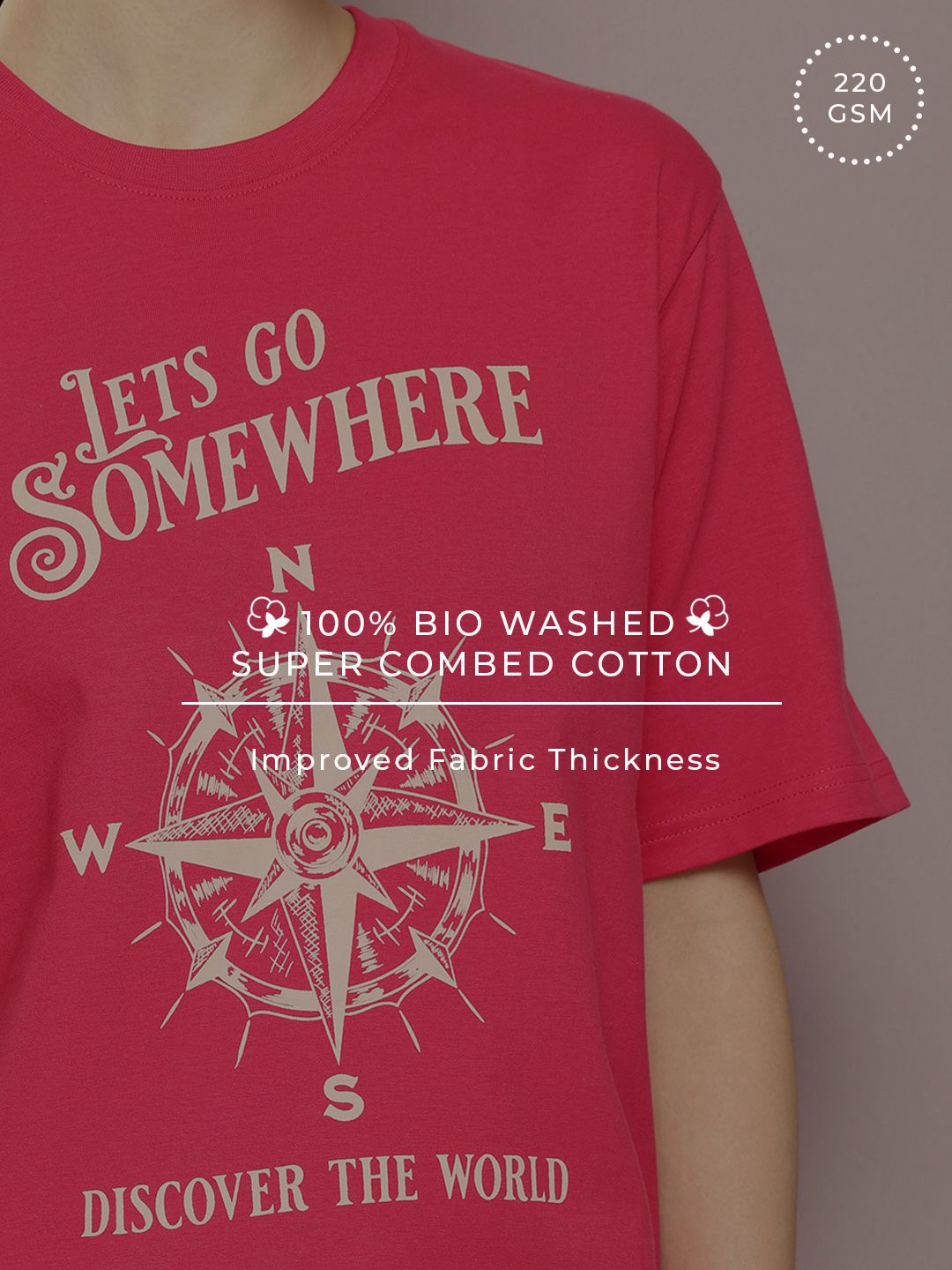 DILLINGER Women Graphic Printed Oversized T-shirt