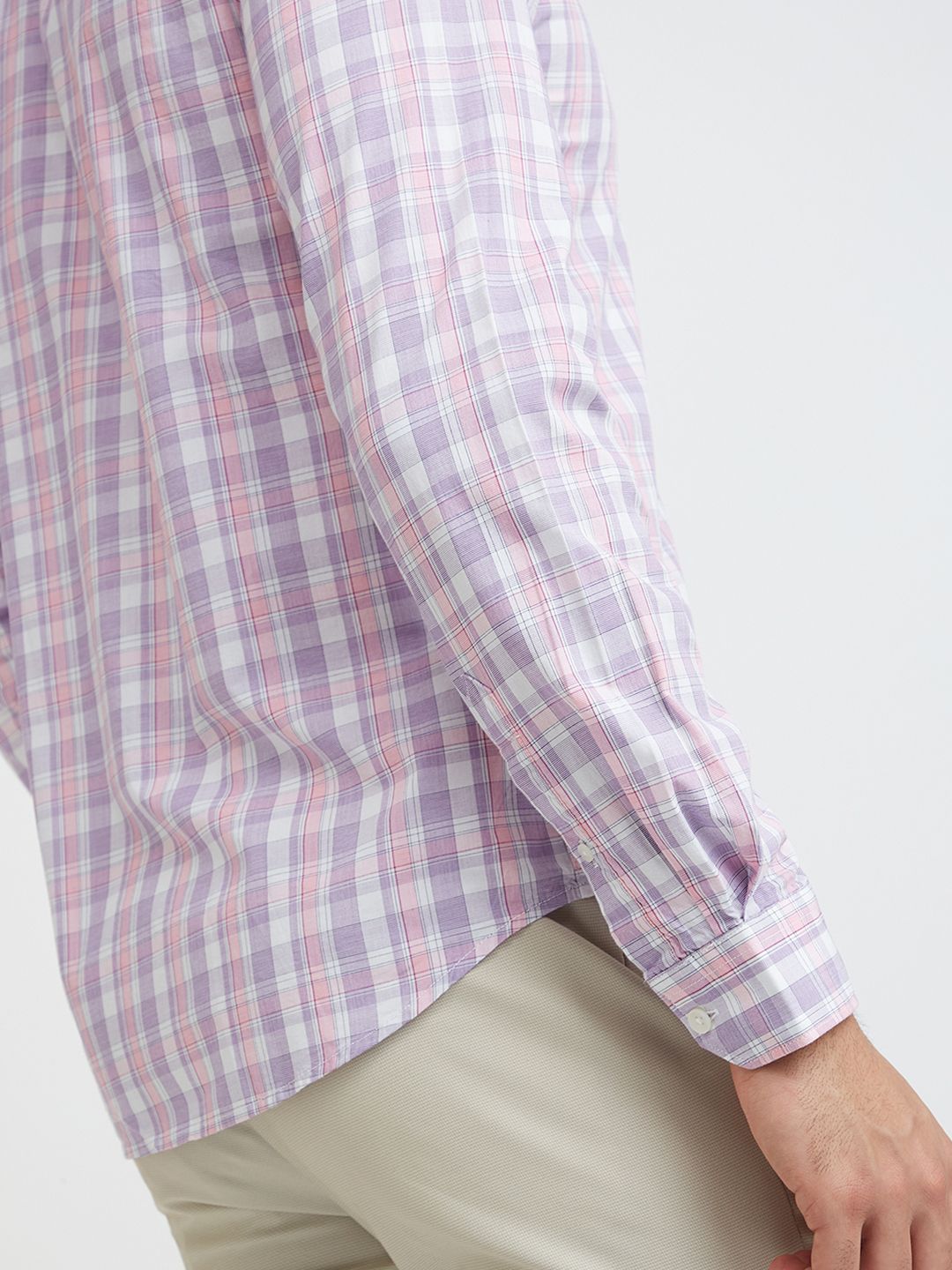 Park Avenue Slim Fit Checked Pure Cotton Casual Shirt