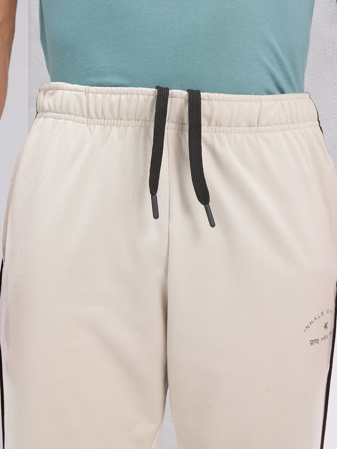 HRX by Hrithik Roshan Men Mid-Rise Yoga Track Pants with Contrast Piping