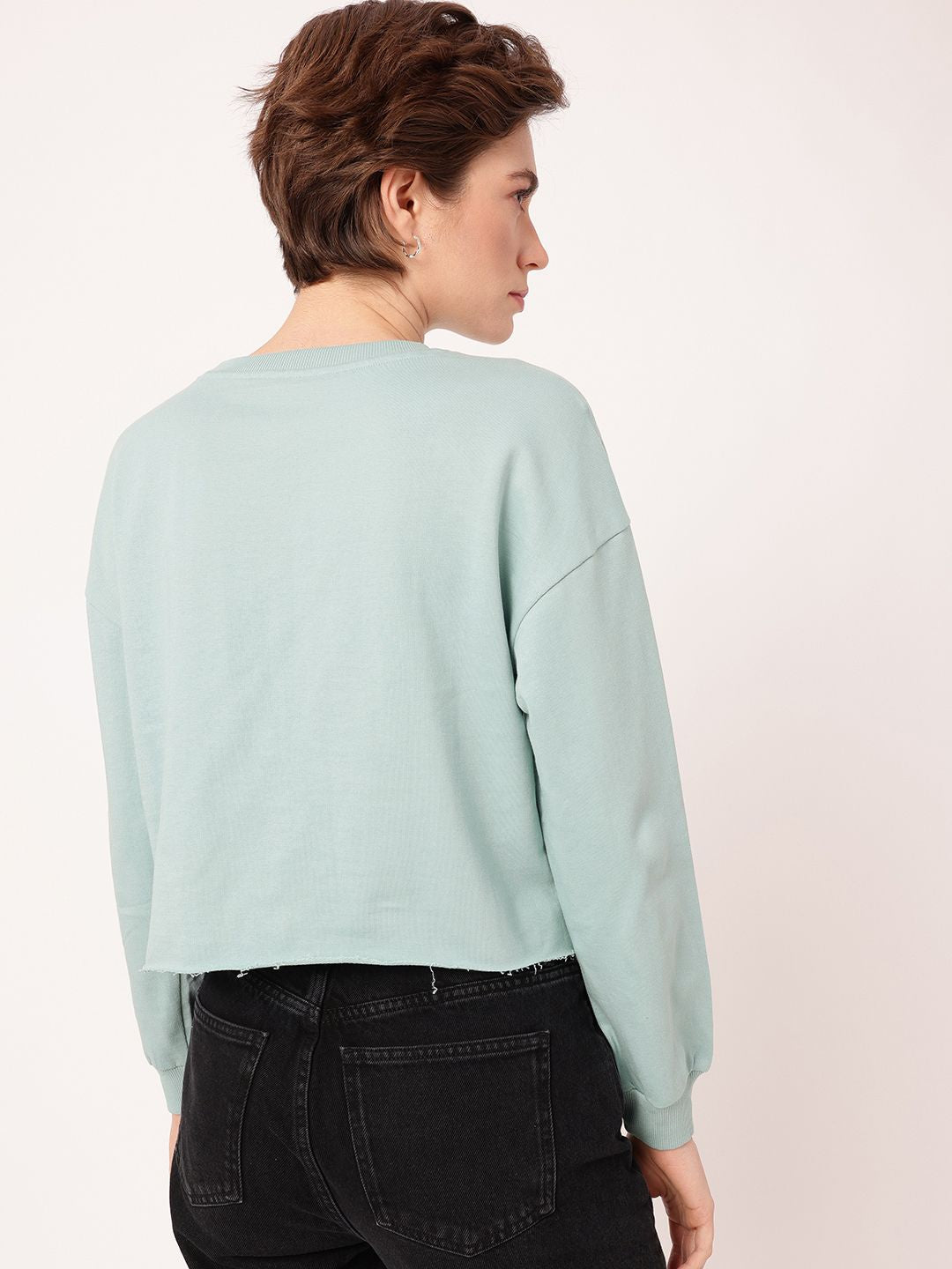 DressBerry Cotton Terry Relaxed Fit Sweatshirt
