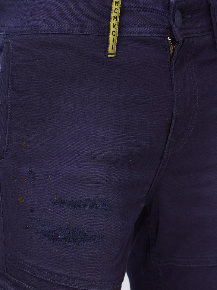 SPYKAR Men Trooper Low Distress Light Fade Stretchable Jeans