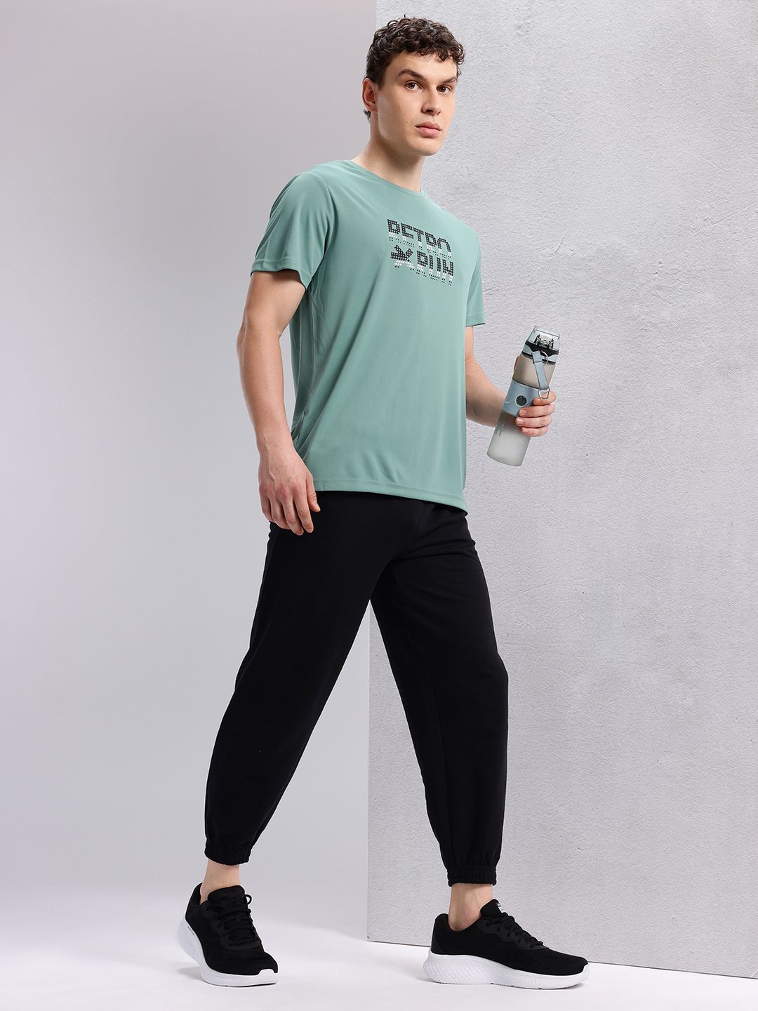 HRX by Hrithik Roshan Typography Printed Detail Regular Fit Rapid-Dry Running T-shirt