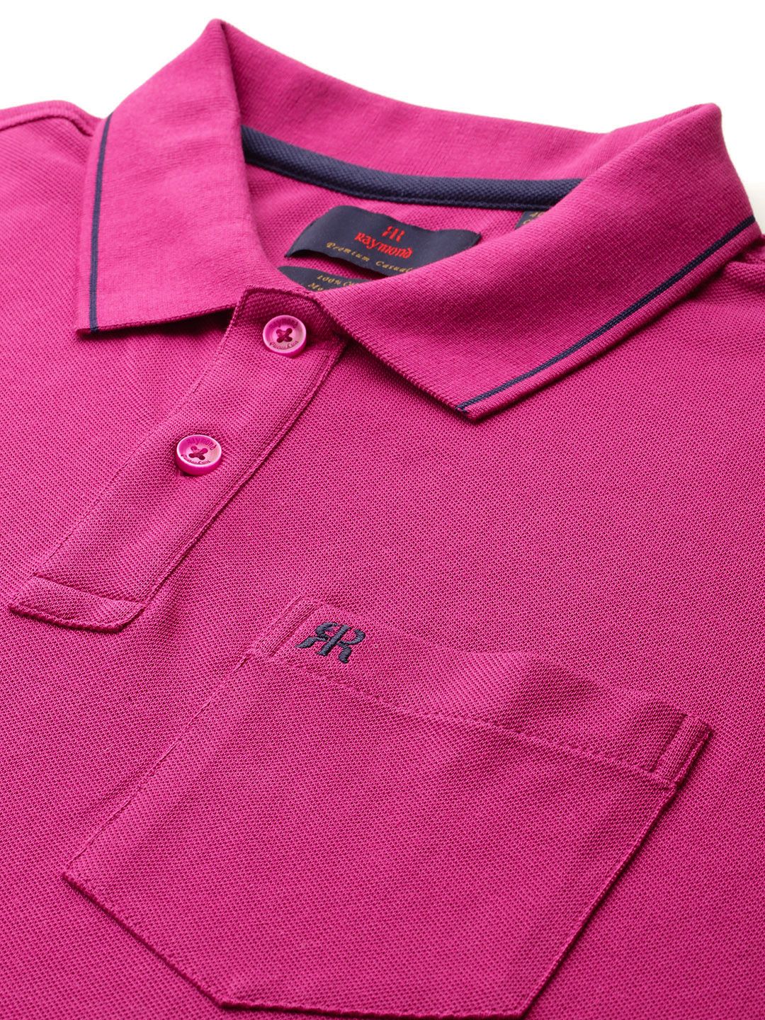 Raymond Pure Cotton Modern Fit Polo Collar T-shirt