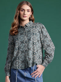 DressBerry Opaque Printed Casual Shirt