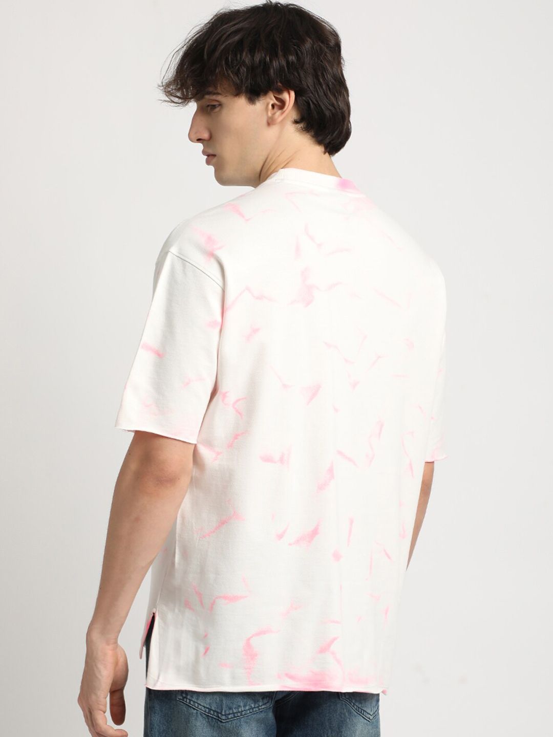 THE BEAR HOUSE Tie & Dye Pure Cotton Oversized T-shirt