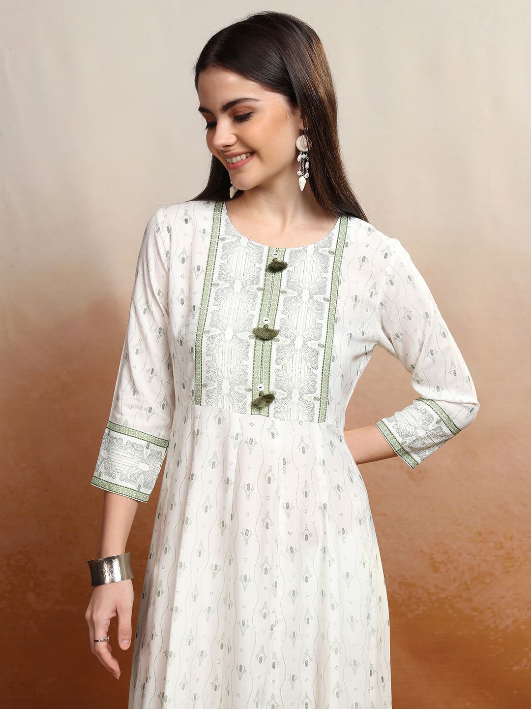 Vishudh A-Line Midi Dress