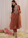 Indo Era Ethnic Motifs Embroidered Regular Gotta Patti Kurta with Trouser & Dupatta