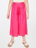 Global Desi Girls Pink Culottes Trousers