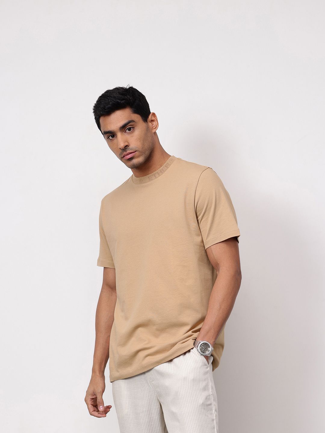 ether 365 Essentials Pure Cotton Round Neck Comfort Fit T-shirt