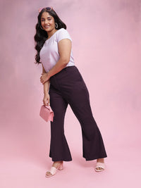 DressBerry Women Plus Size Flared Trousers