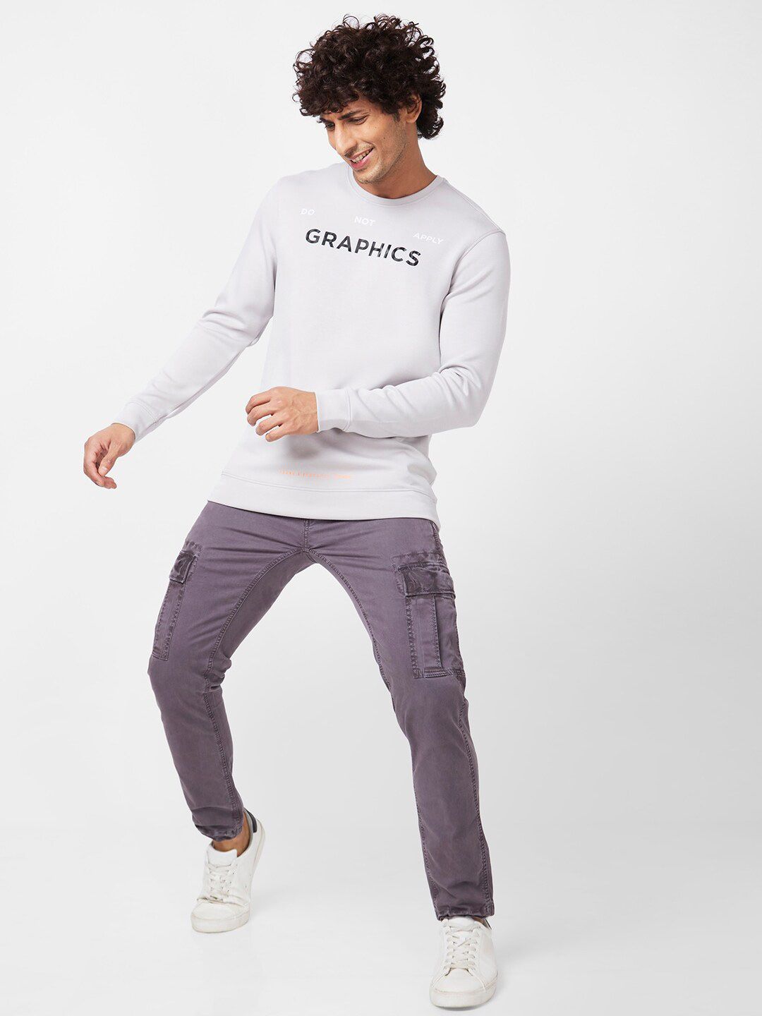 SPYKAR Typography Printed Sweatshirt