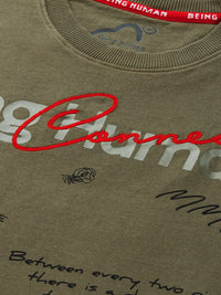 Being Human Men Graphic Printed Pure Cotton Sweatshirt