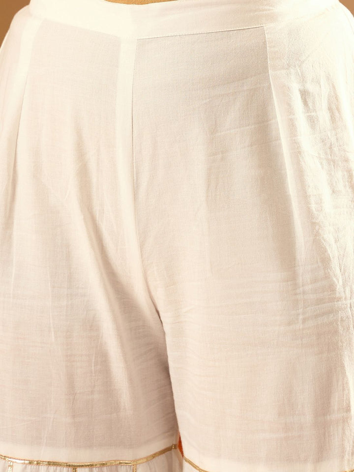 Indo Era Ethnic Motifs Embroidered Gotta Patti Straight Kurta