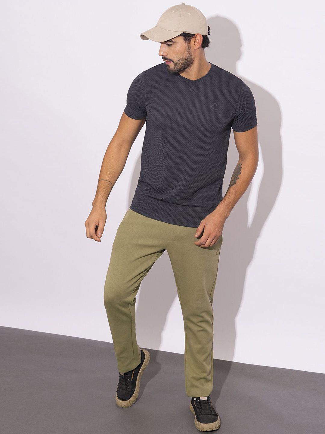 Being Human Men Slim-Fit Mid Rise Track Pant