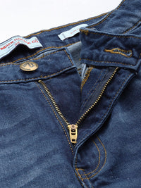 The Indian Garage Co Men Slim Fit Cat Scratches Light Fade Stretchable Jeans