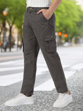 Urbano Fashion Men Mid-Rise Pure Cotton Cargo Trousers