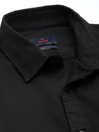 Raymond Self-Striped Slim Fit Casual Shirt