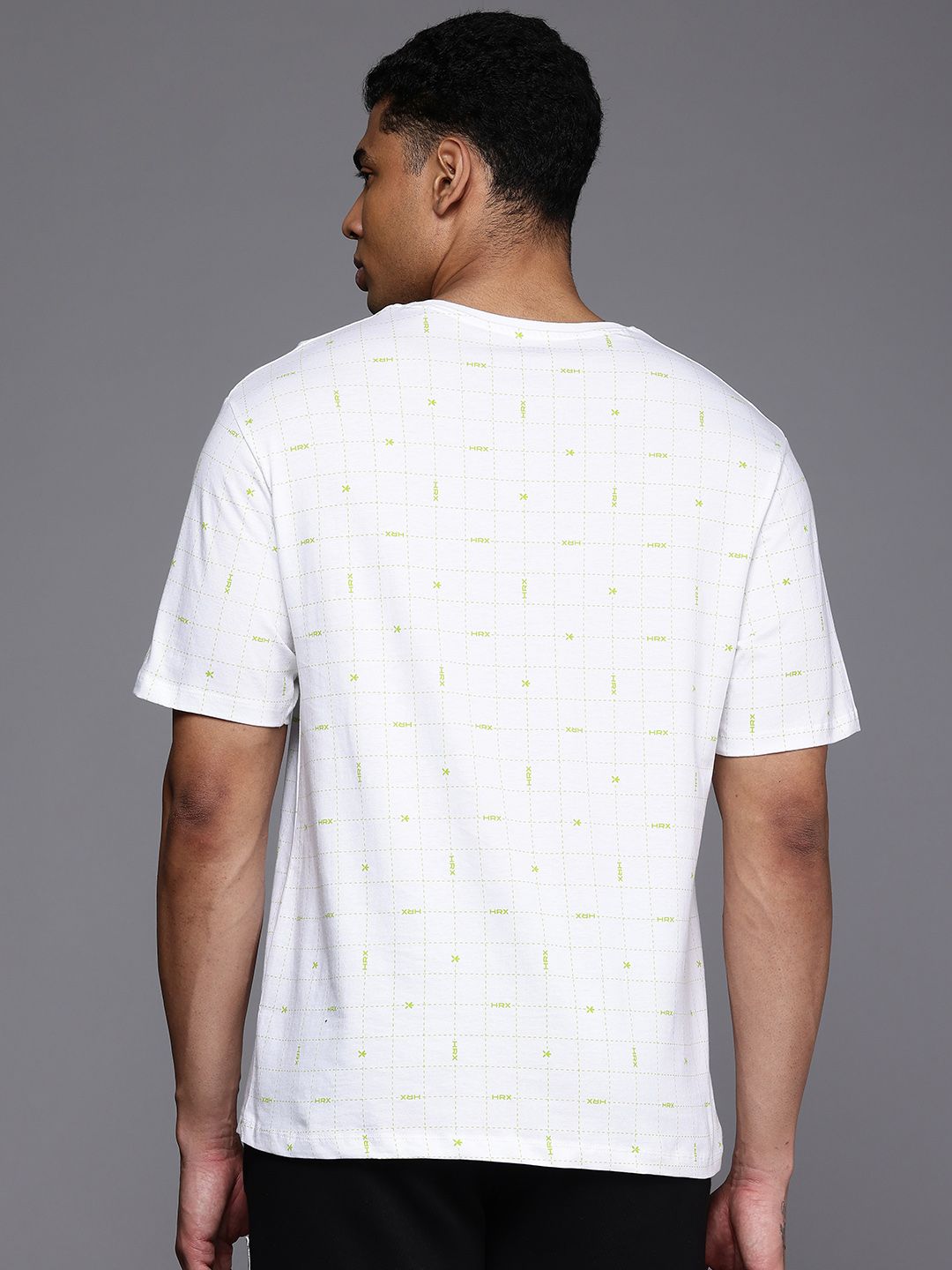 HRX by Hrithik Roshan Printed Drop-Shoulder Sleeves Pure Cotton Relaxed Fit T-shirt