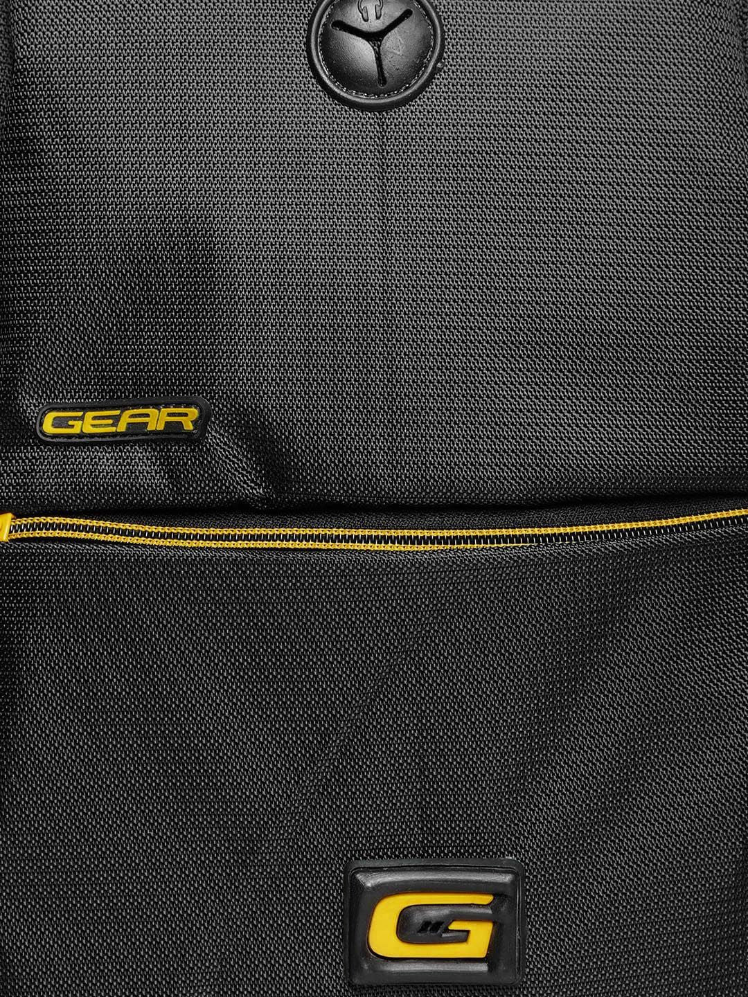 Gear Unisex Black Solid Backpack