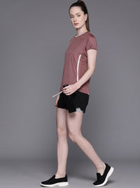 HRX by Hrithik Roshan Women Rapid-Dry Training T-shirt with Reflective Detail