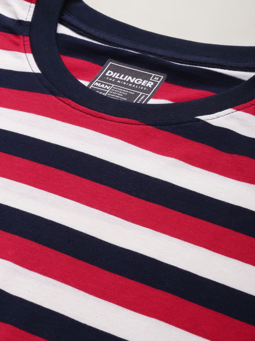 DILLINGER Men Striped Loose T-shirt