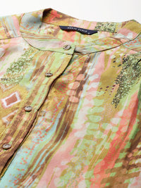 Monte Carlo High-Low Hem Printed Kurta