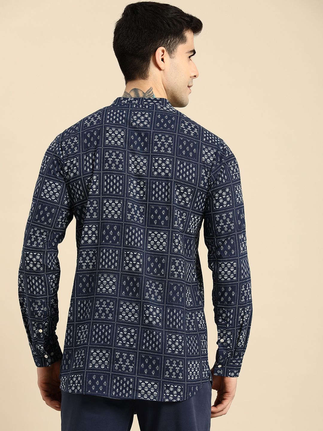 Anouk Men Floral Printed Floral Pure Cotton Kurta