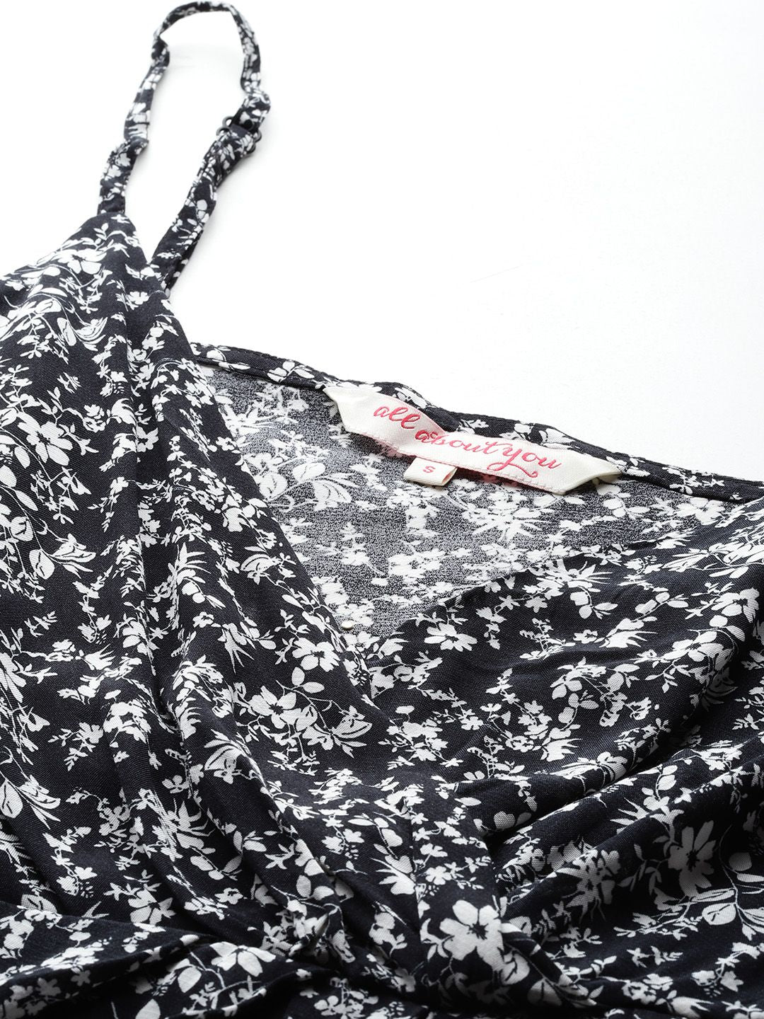 all about you Floral Print Asymmetric Wrap Dress