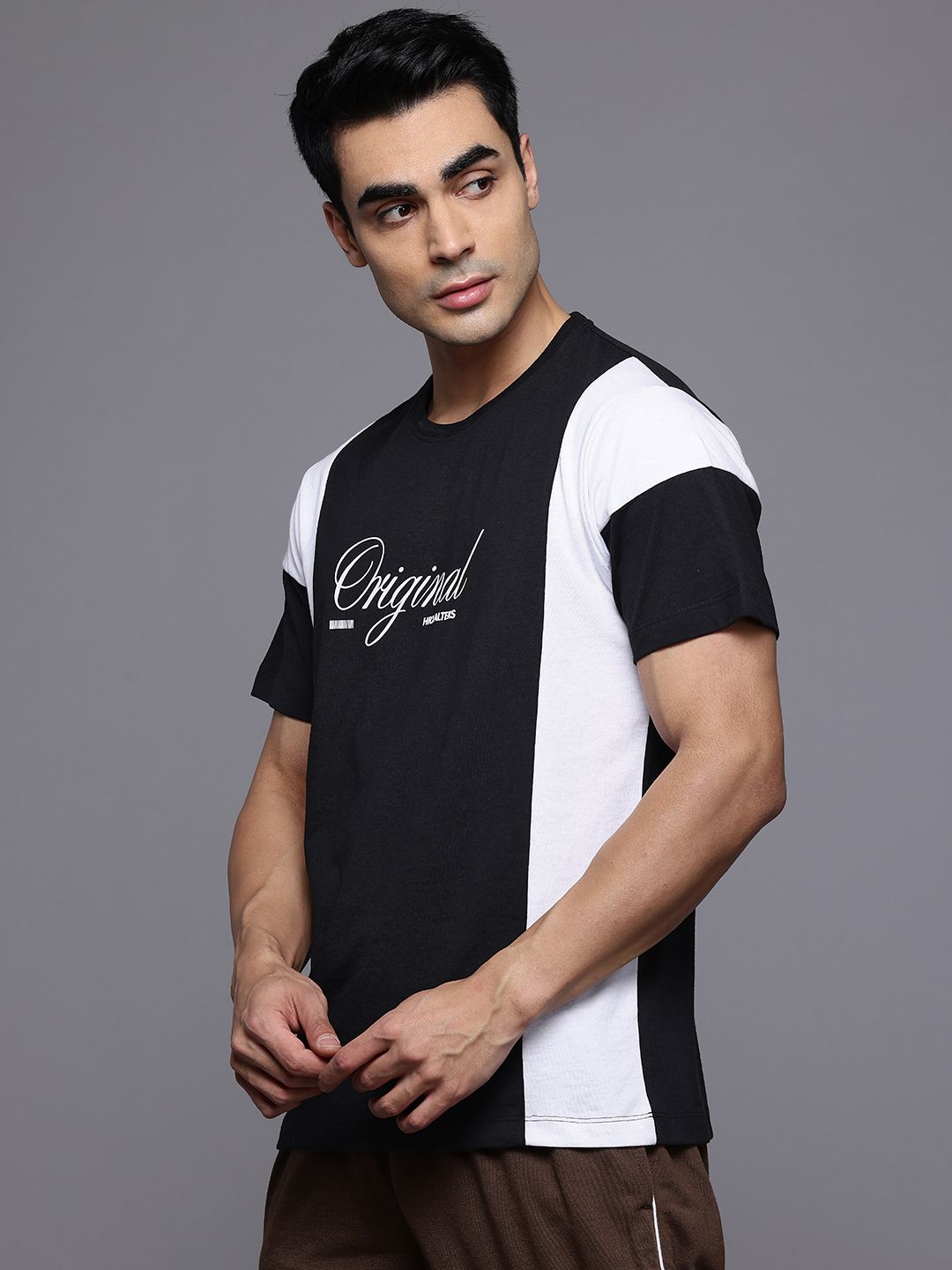 HRX by Hrithik Roshan Printed Colourblocked T-shirt