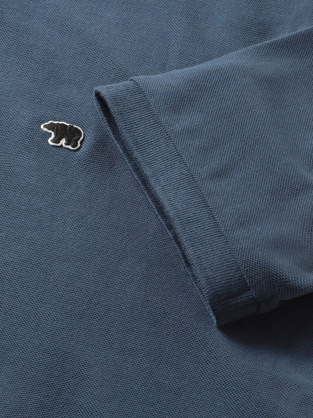 THE BEAR HOUSE Slim Fit Polo Collar Cotton T-shirt