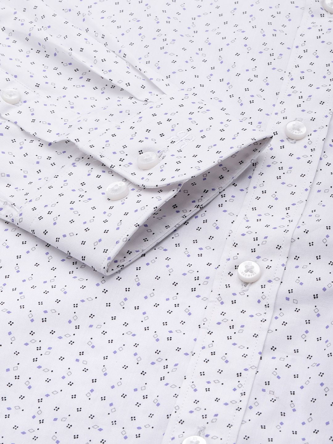 Raymond Pure Cotton Slim Fit Printed Formal Shirt