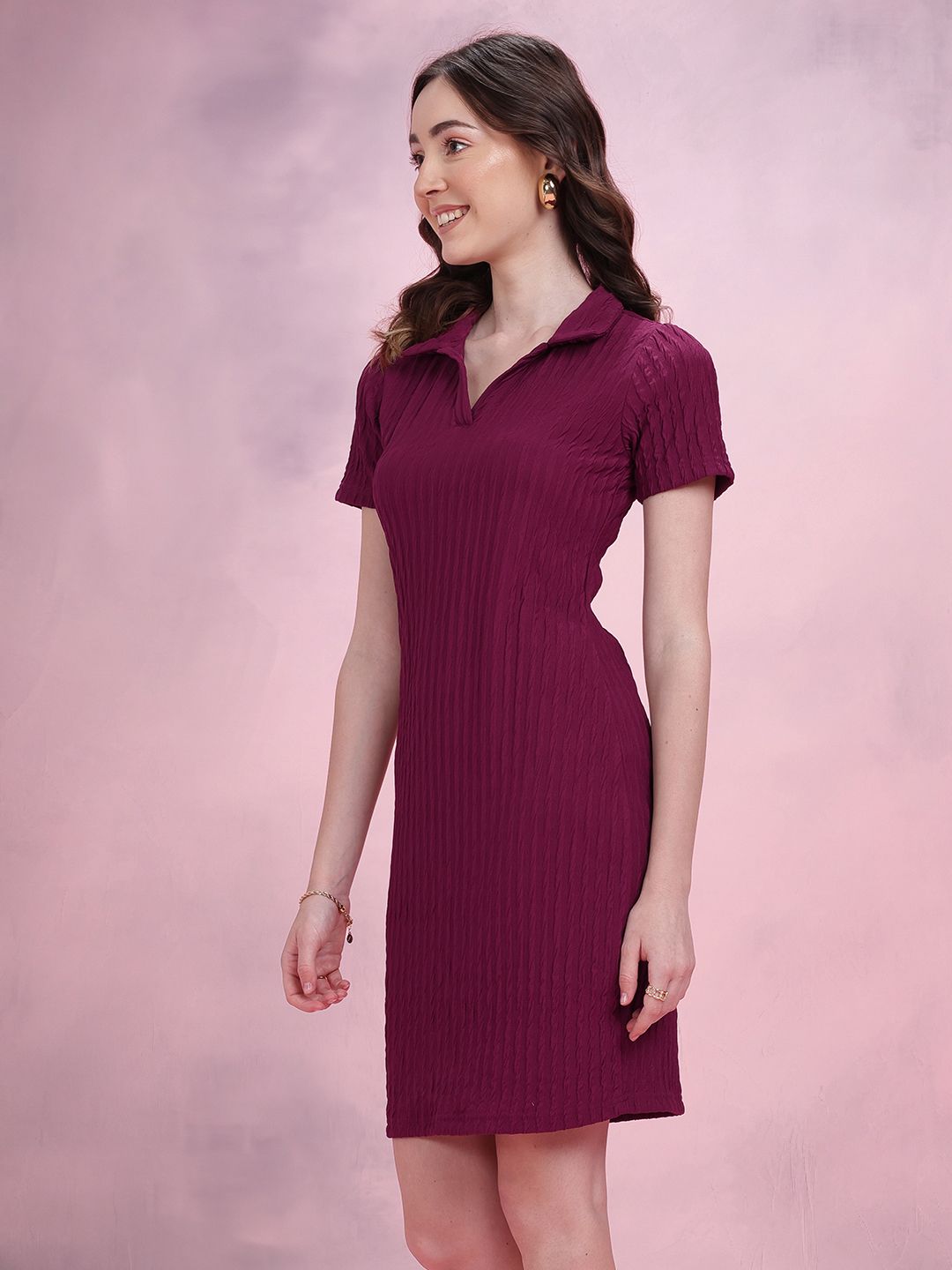 DressBerry Textured Bodycon Dress
