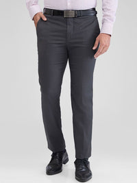 Park Avenue Men Textured Slim Fit Trousers