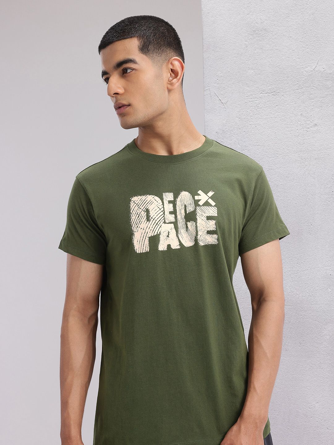 HRX by Hrithik Roshan Pure Cotton Printed Yoga T-shirt