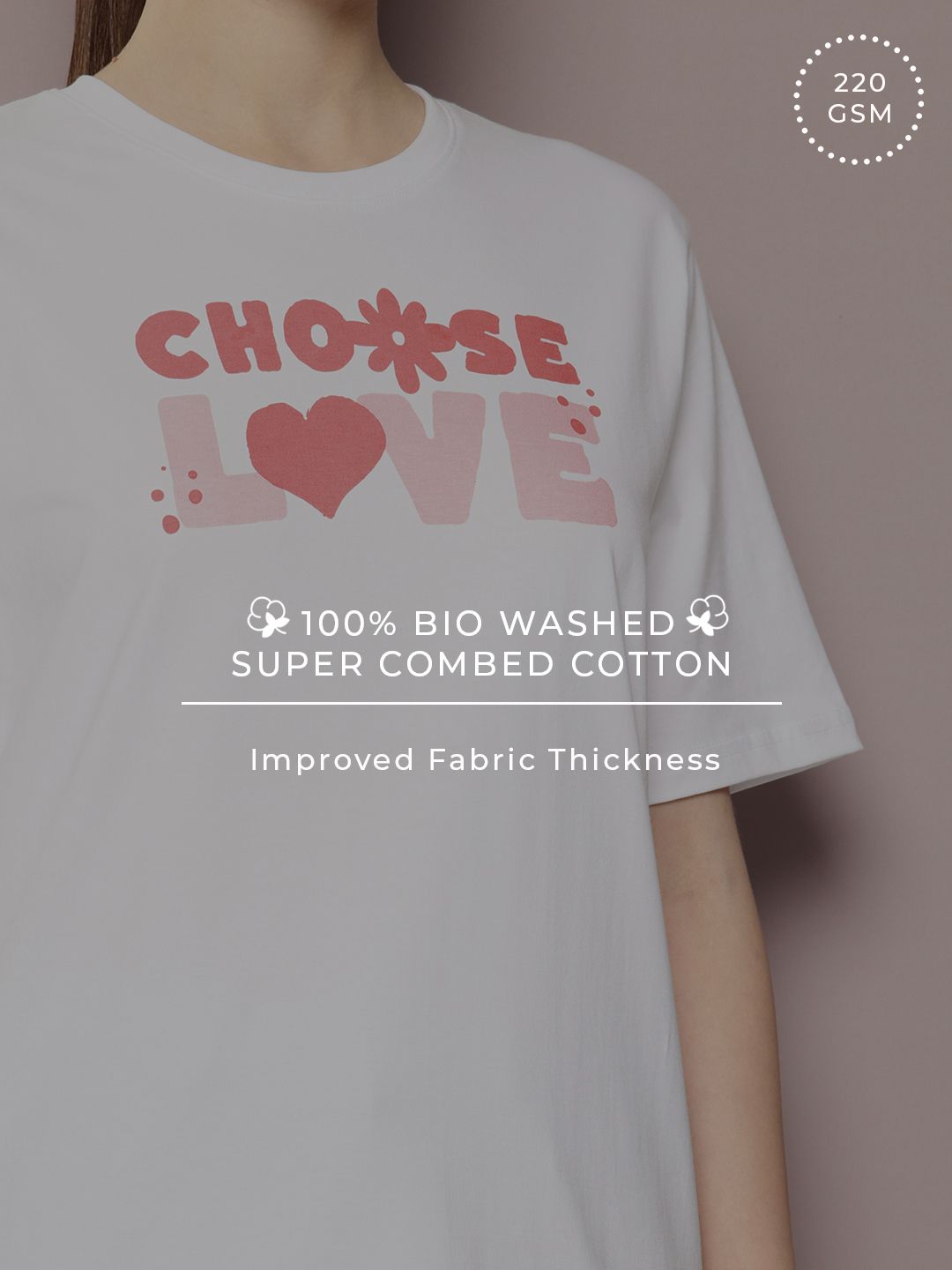 DILLINGER Women Typography Printed Drop-Shoulder Sleeves Oversized Pure Cotton T-shirt