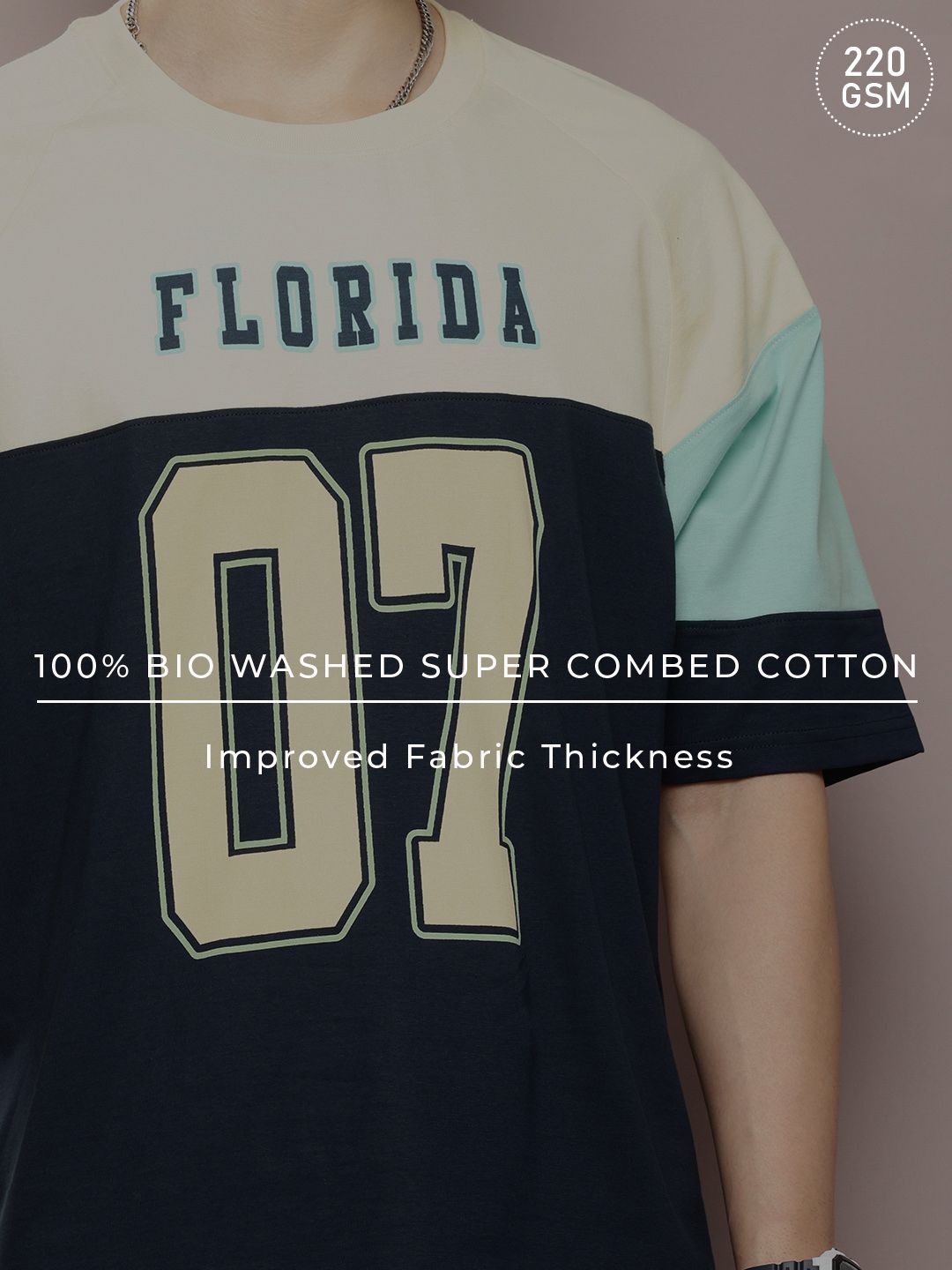 DILLINGER Men Typography Printed Oversized T-shirt