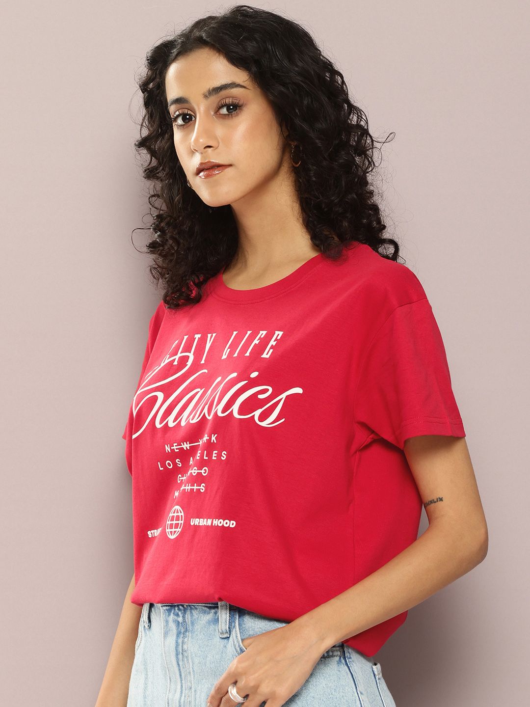 DILLINGER Typography Printed Pure Cotton Boxy T-shirt