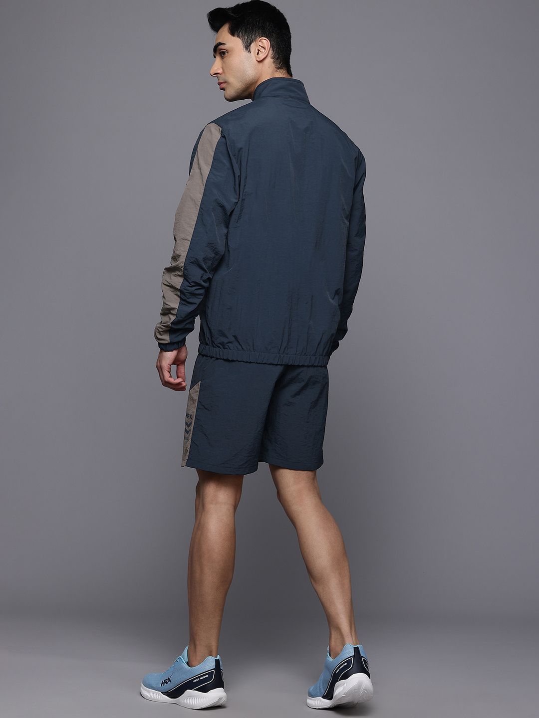 HRX by Hrithik Roshan Rapid Dry Mock Collar Running Tracksuit